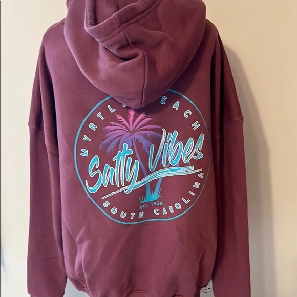 Pacific&Co XL Maroon Hoodie - Picture 3 of 4